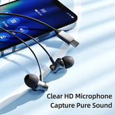 Active noise-cancelling USB-C earphones with in-line mic and volume control